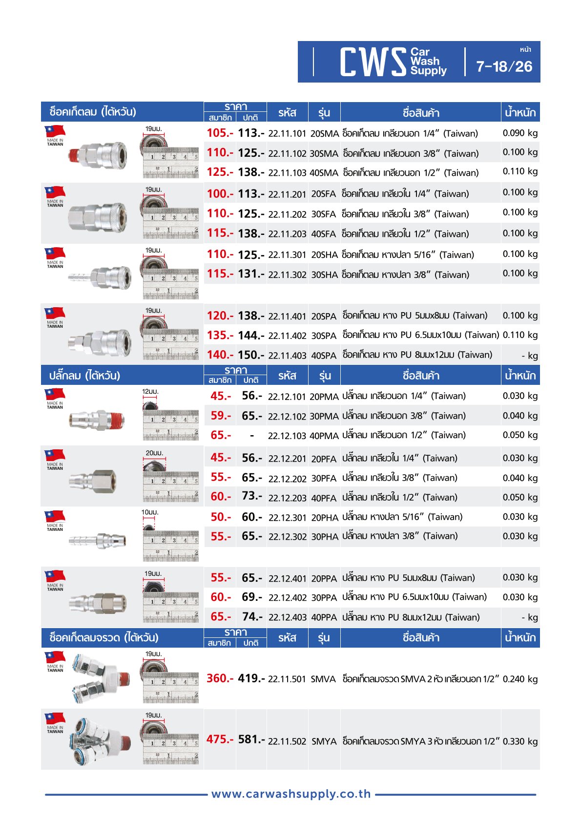 กลุ่มสินค้าที่ 7 รายการที่ 19